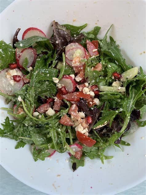 Rocket Pomegranate And Greek Cheese Salad R Salads