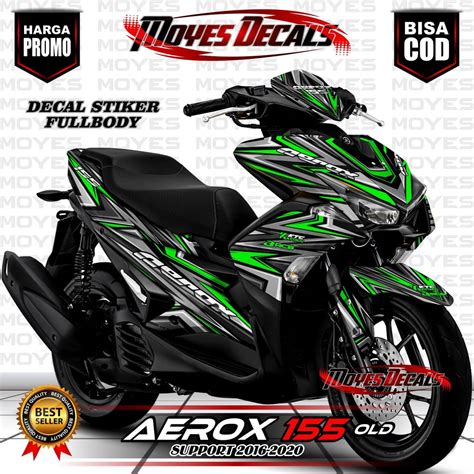 Jual SPARTAN STICKER STRIPING DECAL FULL BODY AEROX 155 OLD MOTIF