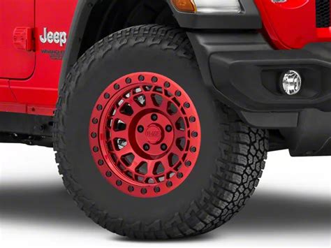 Black Rhino Jeep Wrangler Primm Candy Red With Black Bolts Wheel 17x9