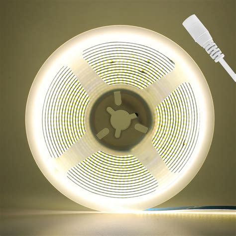 Amazon KISUFU 12V DC COB Led Strip 3MM Width 384 LEDs M LED Light