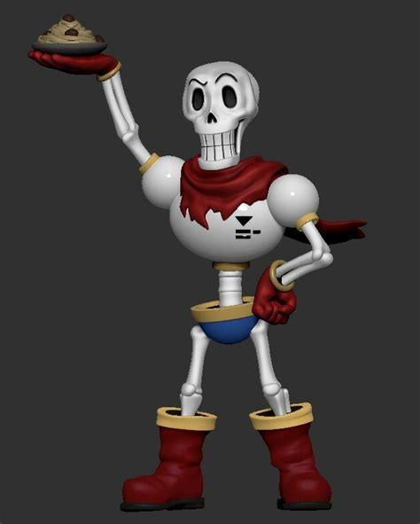 Artstation Papyrus Undertale Character 3d Print Resources