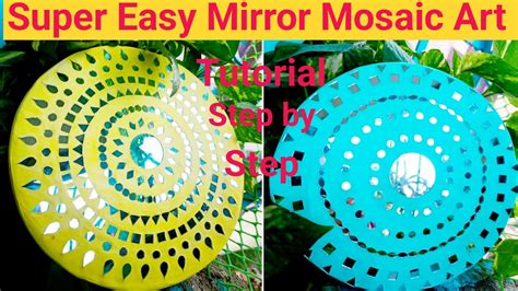 Diy Mirror Mosaic Art Super Easy Mirror Mosaic Wall Hanging Diy Diy