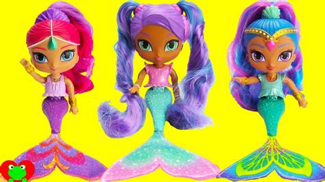 Shimmer And Shine Nila Color Changing Mermaids And Surprises Youtube