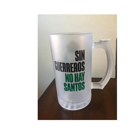 Santos Laguna Oz Frosted Glass Beer Mug Tarro Cervecero De Etsy