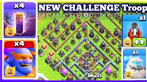 Clash Of Clans Super Bowler Attack Strategy ☆ Super Bowler Bat Spell 🔥 Challenge Supercell