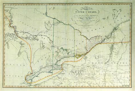 Reproduction of a map of the province of Upper Canada - Discover CABHC