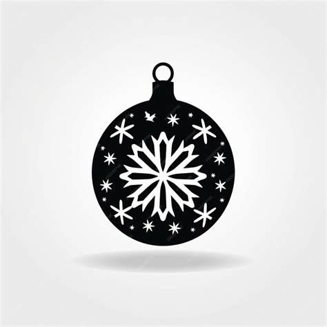 Premium Photo Christmas Ball Silhouette Svg Graphic Icon Outline In