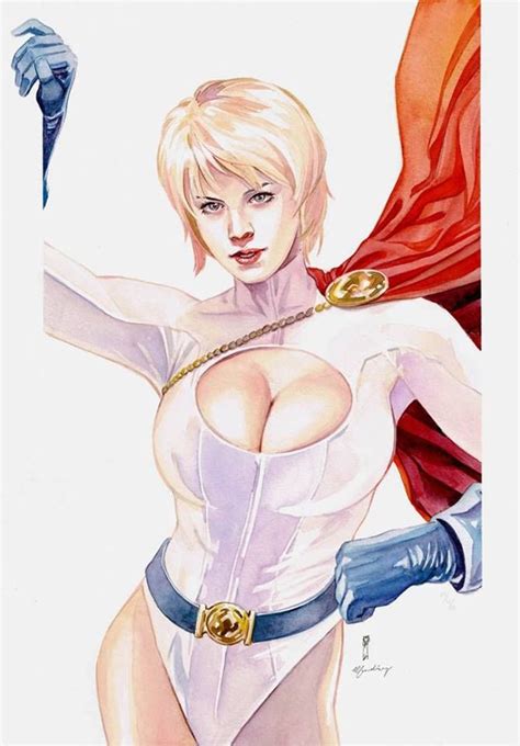 Power Girl Lines By Garrie Gastonny Color By Elfandiary Dc Comics