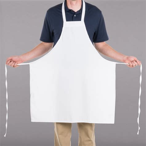 Choice White Full Length Bib Apron 34 X 34w