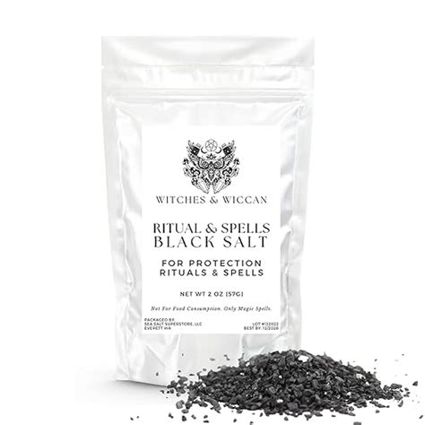 Amazon Black Salt For Protection Rituals Wiccan Supplies Sal