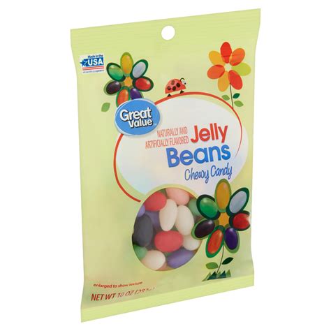 Great Value Jelly Beans Chewy Candy, 10 Oz Nutrition and Ingredients - Good Eats