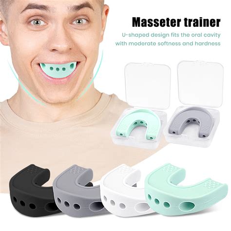 Callipe Silicone Jaw Exerciser U Shaped Portable Men Women Face Muscle