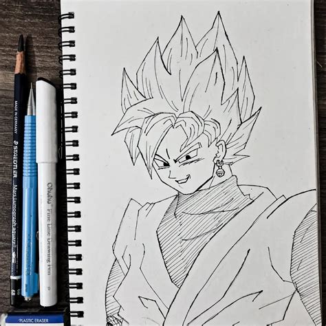 Goku Black Sketch Artwork Drawing Genshin Impact HoYoLAB