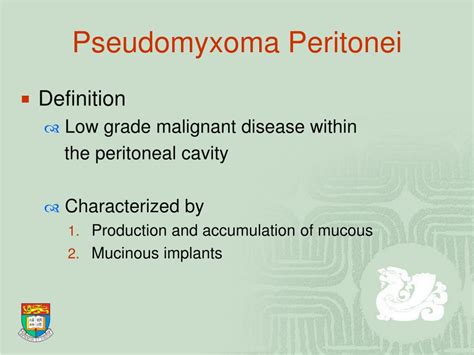 Ppt Management Of Pseudomyxoma Peritonei Powerpoint Presentation Free Download Id4948763