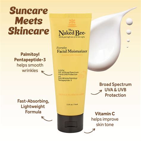 Oz Orange Blossom Honey Everyday Facial Moisturizer With SPF The Naked Bee Facial