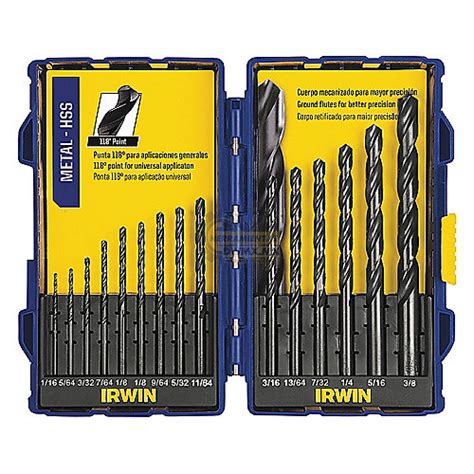 Juego De Brocas Para Metal HSS 15 Piezas Irwin 1865304