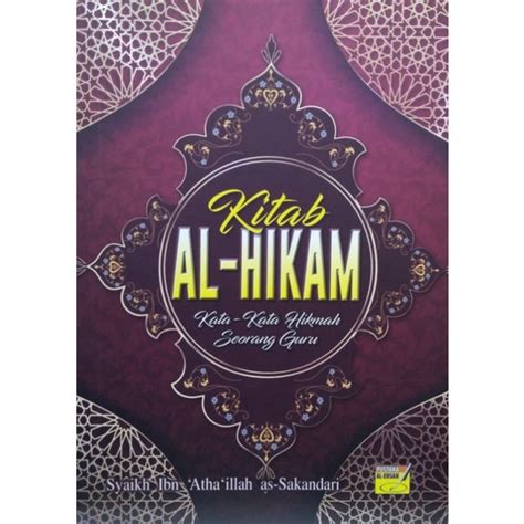 HOT SELLING Kitab Al Hikam Syaikh Ibn Atha Illah As Sakandari