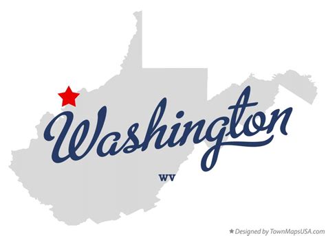 Map of Washington, WV, West Virginia