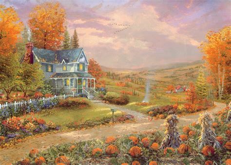 Ceaco Thomas Kinkade Autumn At Apple Hill Piece Jigsaw