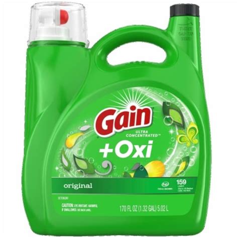 Gain Oxi Liquid Laundry Detergent Ultra Concentrated Original Scent