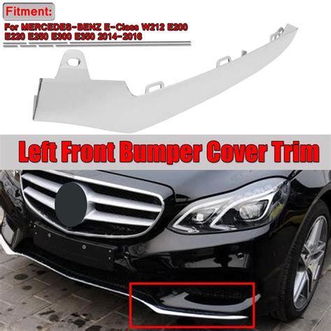 Front Bumper Lower Lip Chrome Trim For MERCEDES BENZ E Class W212 E200