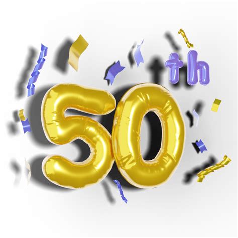 50 Aniversario PNG para descargar gratis
