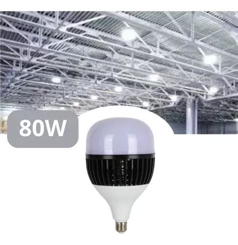 Lampada Super Potente Bulbo Ultra Led W Galp O Bivolt Cor Da Luz