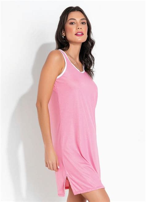 Camisola Rosa Fendas Nas Laterais Alma Dolce