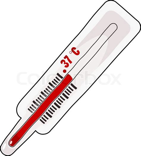 Cartoon Thermometer Eps Stock Vector Colourbox