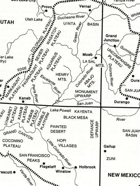 Colorado Plateau map : Photos, Diagrams & Topos : SummitPost