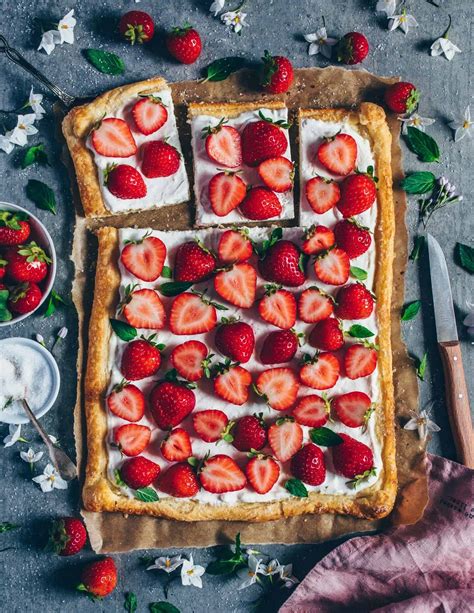 Vegan Strawberry Cream Puff Pastry Tart Bianca Zapatka Recipes