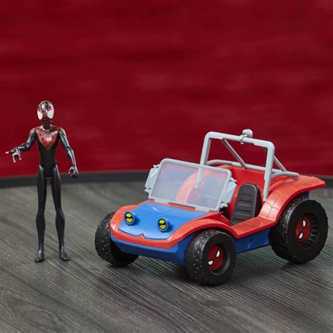 Marvel Spider-Man Spider-Mobile 6-Inch-Scale Vehicle With Miles Morales ...