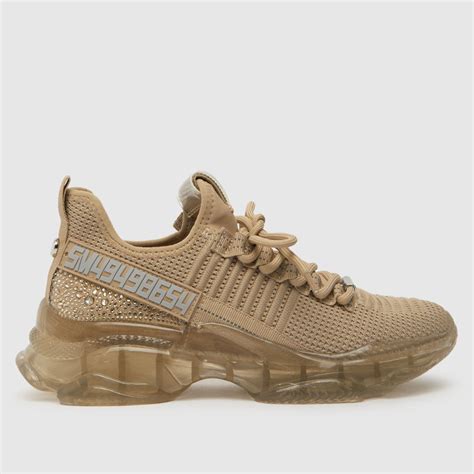 Womens Rose Gold Steve Madden Maxilla R Trainers Schuh