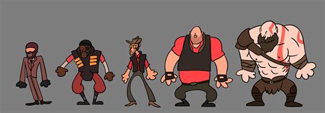 4 from tf2 and kratos by TyuleninSFD on DeviantArt