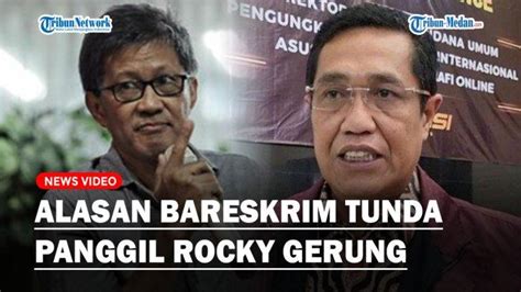 Tegas Bareskrim Polri Bongkar Alasan Tunda Panggil Rocky Gerung Soal