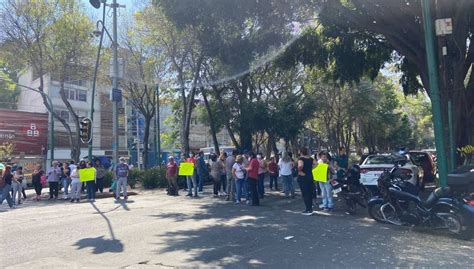 Cdmx Bloquean Miguel Ngel De Quevedo En Cdmx Por Falta De Agua Desde