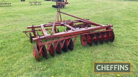 Massey Ferguson 28 Mounted Disc Harrows 8ft Alan Bancroft Sale Live