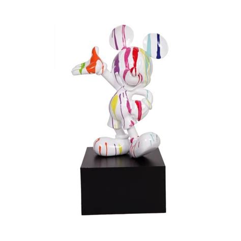 Statue De Mickey En R Sine Multicolore Fond Blanc Cm Cdiscount