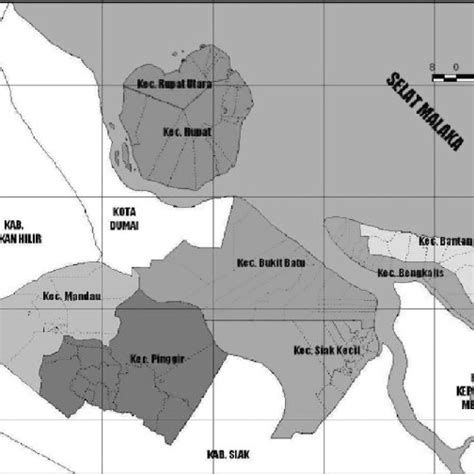 Map of Bengkalis Regency (Bengkalis dalam Angka, 2012). | Download ...