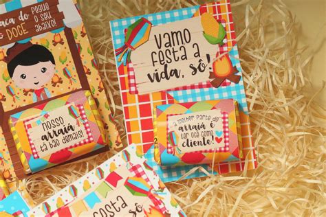 Card Paçoca Festa Junina Elo7 Produtos Especiais