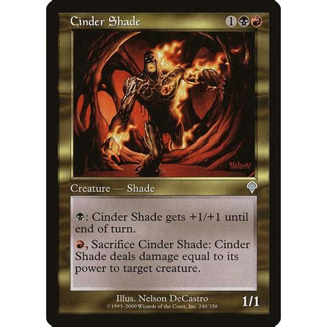 Mtg 金英語版 《燃えがらの影cinder Shade》★foil★ インベイジョン Inv Invenf240ツクモヤ ヤフー店