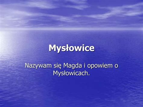 PPT Mysłowice PowerPoint Presentation free download ID 5288007