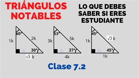 Triangulos Rectangulos Notables Trigonometria Youtube