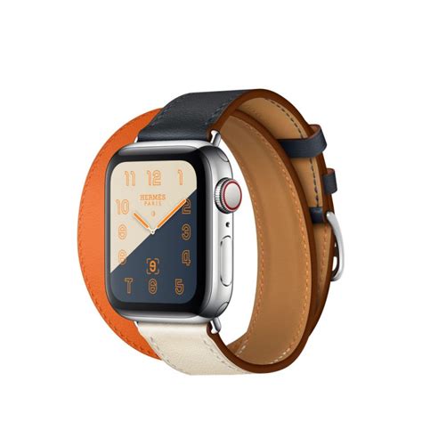 Купить Apple Watch 4 Hermes 40 мм индиго, двойной ремешок цена в Москве ...