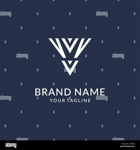 VV triangle monogram logo design ideas, creative initial letter logo ...