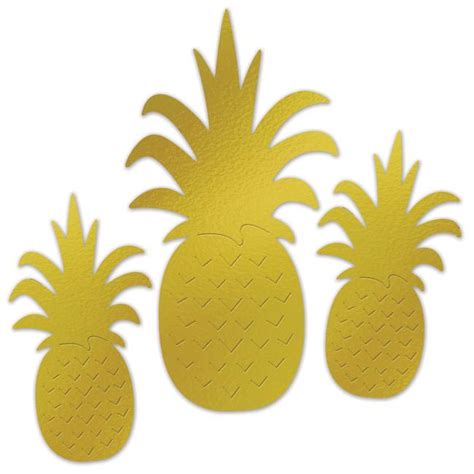 Foil Pineapple Silhouette Cutouts Party At Lewis Elegant Party