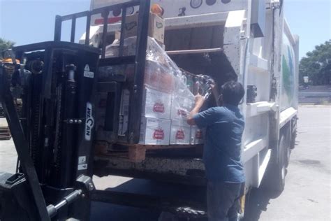 El municipio decomisó 400 litros de bebidas vencidas en una