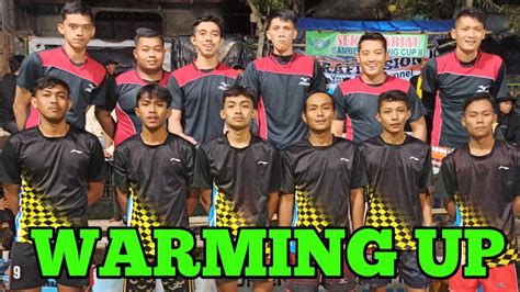 Warming Up Putra Laker Dan Arpikal Voli Plastik Banyuwangi Kendal