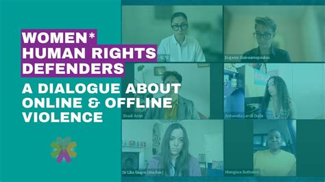 Women Human Rights Defenders A Dialogue About Online And Offline