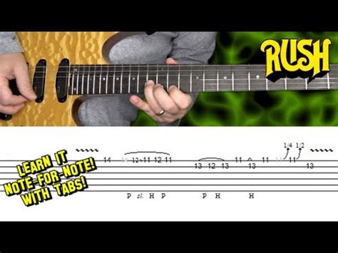 RUSH YYZ Guitar Solo Lesson With Tabs YouTube